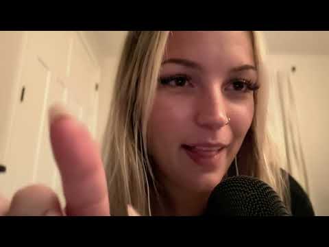 ASMR helping you after a hard day 🤍 (positive affirmations + hand movements) 