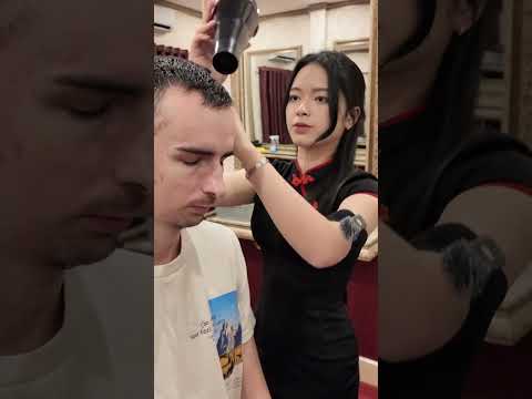 VIP Barber Massage 💆‍♂️ Ultimate Relaxation!  #asmr #relax #scrub #massage #barbershop