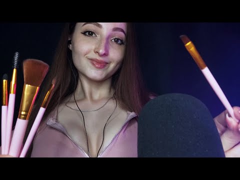 ASMR Mic Brushing Brain Massage / Tingles & Triggers Relax Sounds