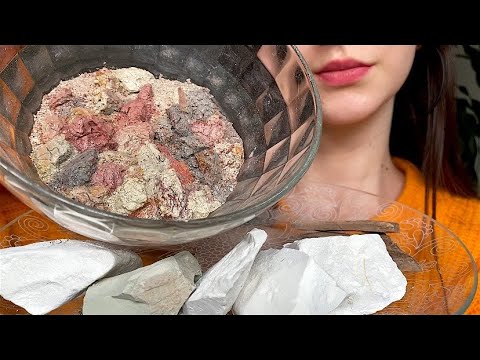 Разные вкусняшки с красивой пастой из Турмалин и Голубой Оренбург🍑ASMR