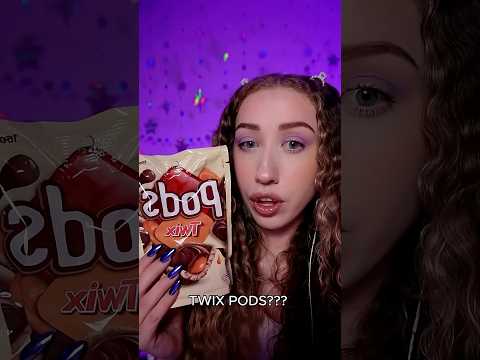 TWIX PODS??? 💀 #asmr #asmrvideo #asmrsounds #tingles #asmrfood