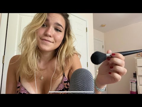 ASMR grwm & chat w me *mic brushing*