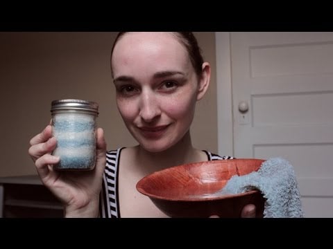 ASMR 🎧 Refreshing Sugar Scrub Application *Exfoliate Face Treatment*