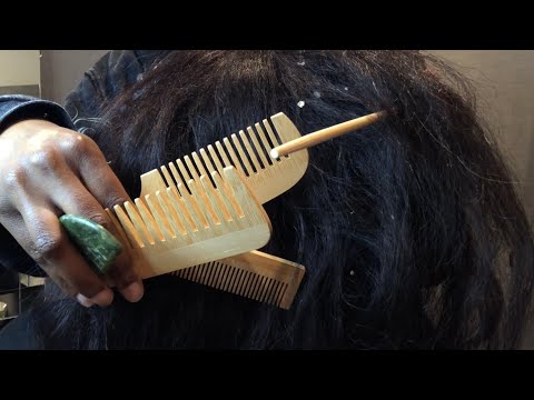 ASMR 💆🏽‍♀️ RELAXING Wooden Scalp Treatment RP