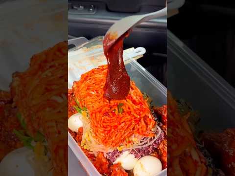 When Asian mom lets you eat only one bowl of bibimbap… #food #eating #shorts