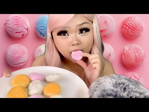 ASMR Eating Mochi Ice Cream 😋🍡🍦Mukbang Monday