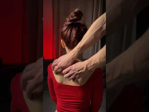 ASMR Back Massage If Your Shoulders Feel Heavy Today #sleepasmr