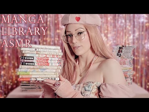 (ASMR) Cozy Manga Library Roleplay Unpacking NEW Manga ~ soft speaking, keyboard typing, tapping 📚🎌