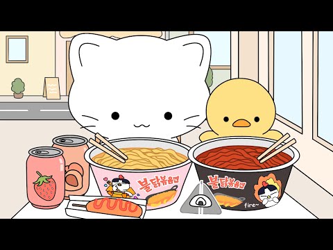 Convenience Store Mukbang | ASMR animation