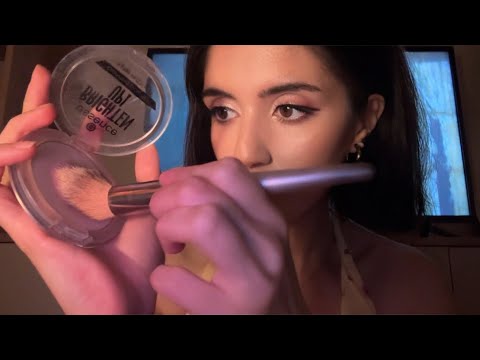 weird friend does your hair + makeup + nails to sneak out (asmr)