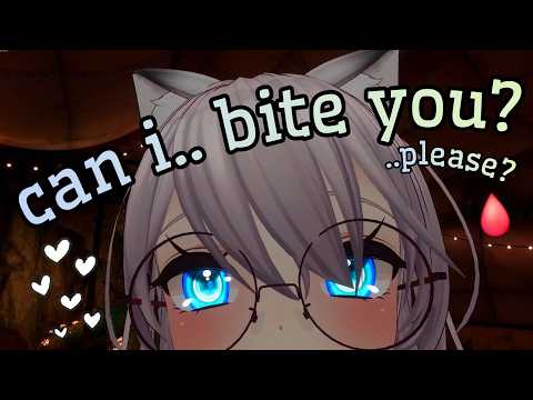 shy vampire girl bites you... (it's her first time) | asmr