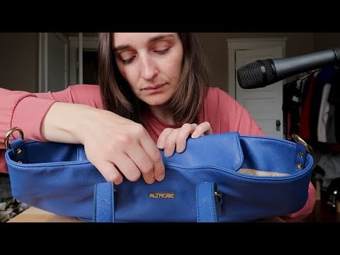 My Very Blue Hand Bag ~ Purse Sounds with Whispering