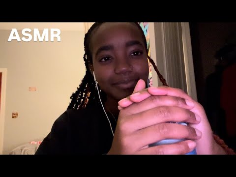 ASMR mic gripping + up close whispering