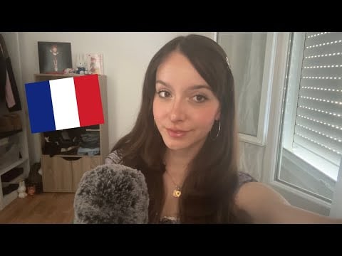 ASMR French Whispers w Fluffy Mic Cover 𐙚🧸ྀི
