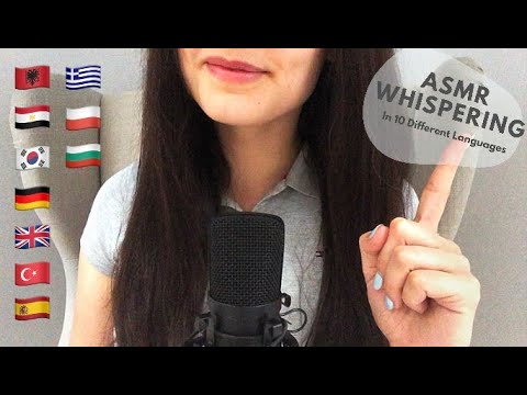 ASMR Whispering School 🎓 in 10 Languages 🌙✨