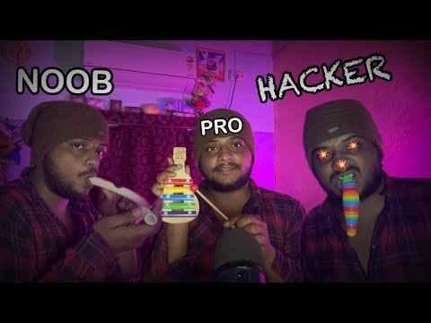 asmr noob vs pro vs hacker 