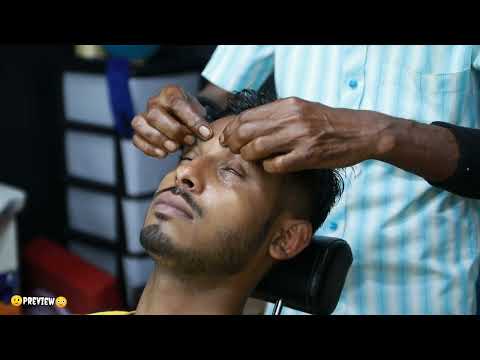 Respected Uncle Barber Doing Forehead Tapping Head Massage ASMR | Neck Cracking ASMR Head Massage