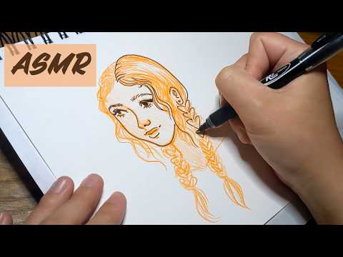 ASMR no talking just drawing