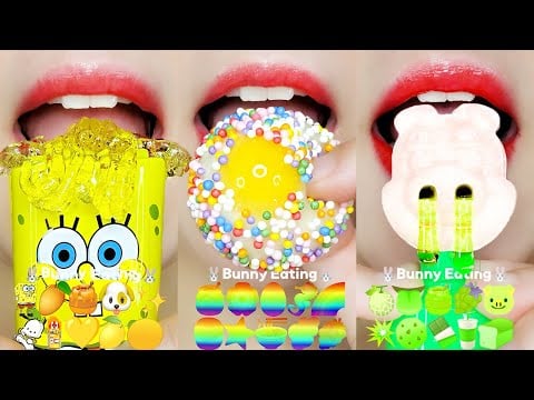 ASMR 10 MINUTES SATISFYING VIDEO FOR SLEEP EMOJI FOOD EATING SOUNDS NO TALKING