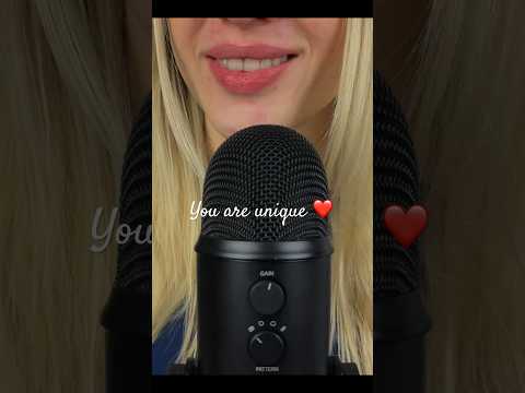There`s only ever going to be one "you" in this world 🫶🏻  #asmr #selflove