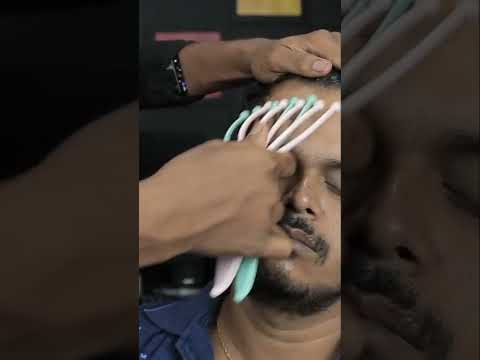 Awesome Neck Cracking With Satisfying Head Massage By Indian Little Barber ASMR #shorts