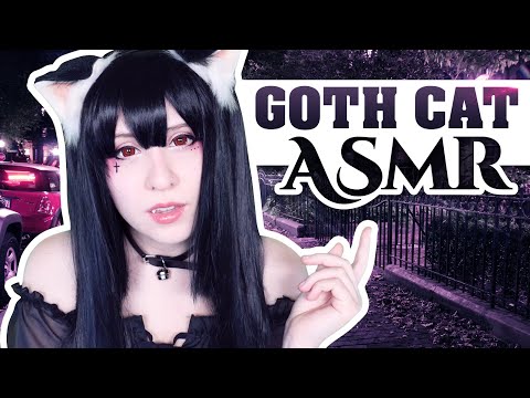 ASMR Roleplay - Cheeky Mean Goth Cat-Girl - ASMR Neko