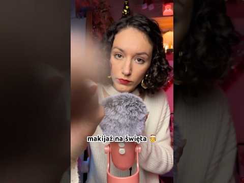 robię Ci makijaż na święta 🧑‍🎄🤍 ASMR po polsku