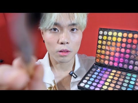 Eye Makeup to Screen 💆 [리얼화장/リアル化粧] Realistic ASMR Roleplay ft. ft. Coastal Scents Eye Palette