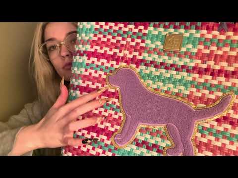 Bag scratching with LONG nails - asmr 