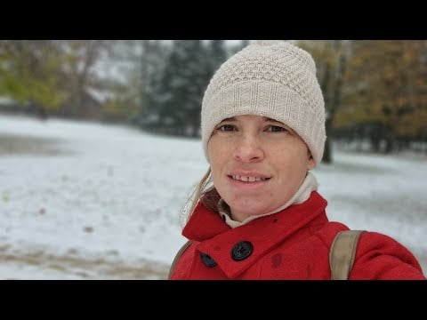 ASMR sous la neige : je te raconte ma vie.