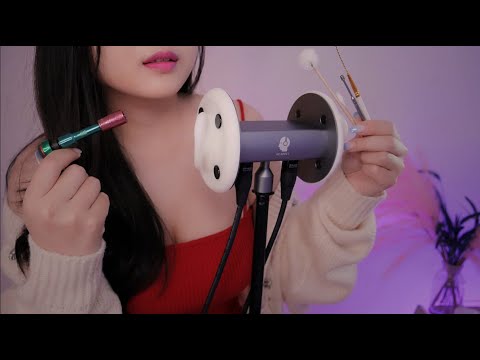 ASMR Sleepy Soft Ear Cleaning ~3dio  Whispering Korean