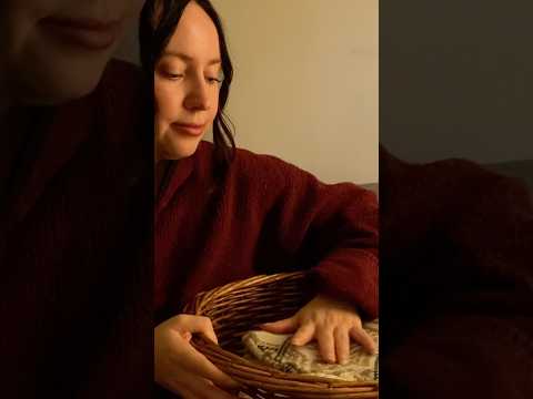 The Most Underrated ASMR Tingle: Cozy Sweater Folding 🤫🧺♥️ #asmrtingles #pureasmr #folding #shorts