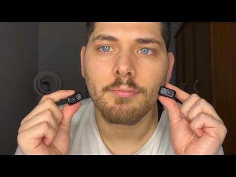 ASMR Français : JE GRATTE MA BARBE AVEC MES DEUX MICROS 🧔‍♂️🎙️