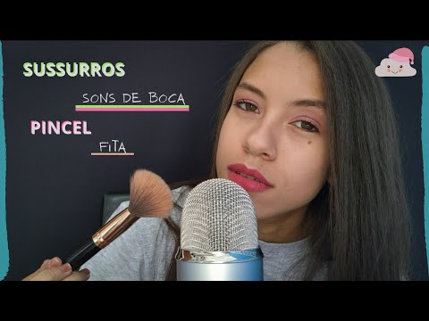 (ASMR PORTUGUÊS BINAURAL)Sussurros Intensos/Sons de Boca + Pincel