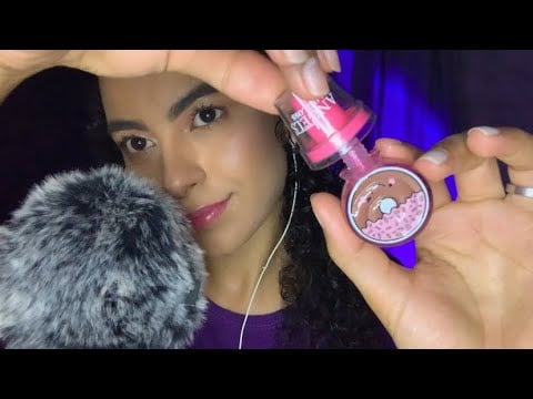 ASMR- RELAXE VENDO GLOSSES NOVOS E OUVINDO SONS DE BOCA 👄