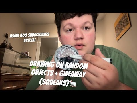 ASMR | Squeaky Marker Noises 🖊️🐭 + SPECIAL GIVEAWAY 🎁