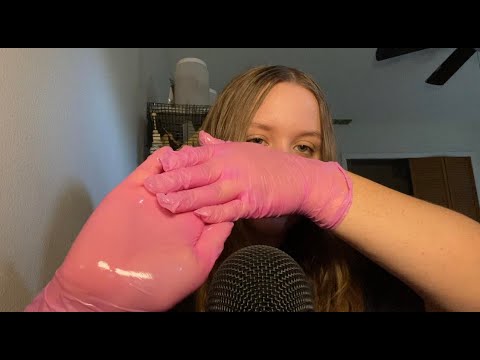 ASMR with Vinyl Gloves and Oil (Fast and Aggressive)