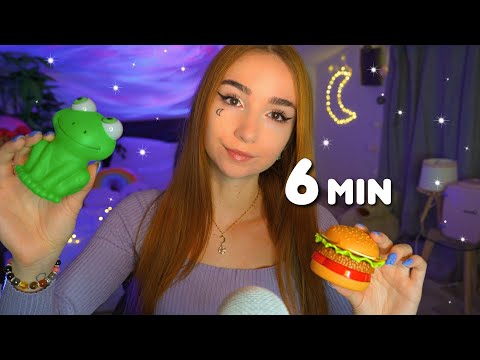 ASMR: 20 TRIGGERS EN 6 MINUTES | EMOJI CHALLENGE 🌈🍔