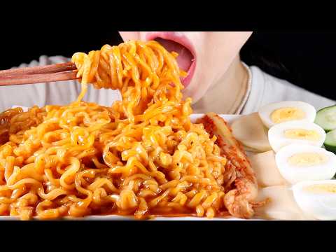 ASMR Creamy Shin Ramyun Rosé Noodles | Eating Sounds Mukbang
