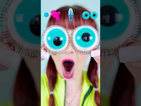 ASMR Blue Tongue Lollipop, Gummy Eyeballs  #mukbang