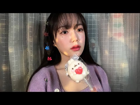 ASMR 발냄새 맛 마시멜로..?🦶 MBTI 수다 떨면서 마시멜로 먹방ㅣASMR Whispering Talking, Eating Sounds,Marshmallow Mukbang