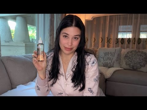 Turn up your volume and let the tingles in. 💤 (ASMR upper body massage for deep sleep.) #asmr ￼￼