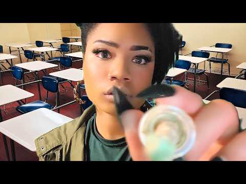 ASMR ~ British Chav Does your Makeup for class 📚💄