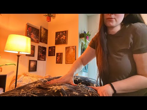 ASMR Massage Role Play | Fabric, Brushing, Scratching, & Rummaging