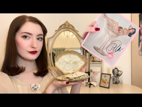 ASMR ~ what I keep on my vintage vanity, tingly trinket show and tell 💋