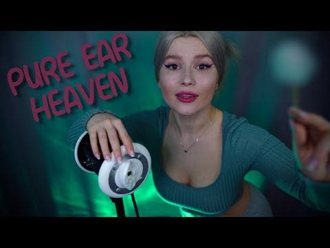 ASMR I will make your ears happy 💖 Tapping, goose feathers, deep brain massage