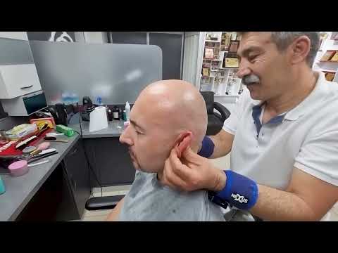 ASMR HAIR AND BEARD SHAVING .RELAXING WITH ORIGINAL VOICE