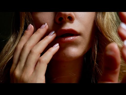 ASMR Mirrored Touch & Face Touching | Up Close Hand Movements Whispering & Personal Attention