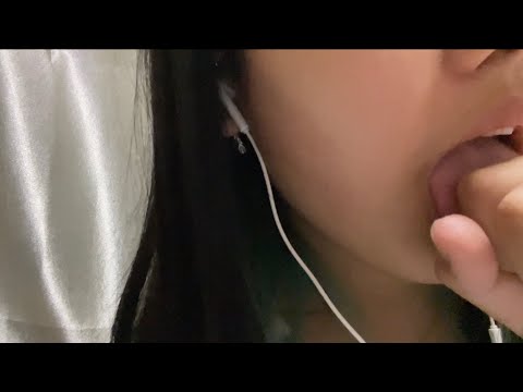 ASMR hand licking &mic licking