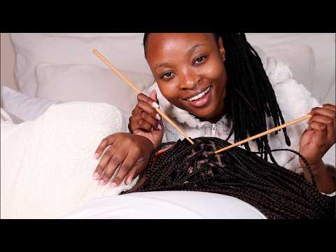 ASMR Head Scratching + Gum Chewing | Deep Sleep & Relaxation